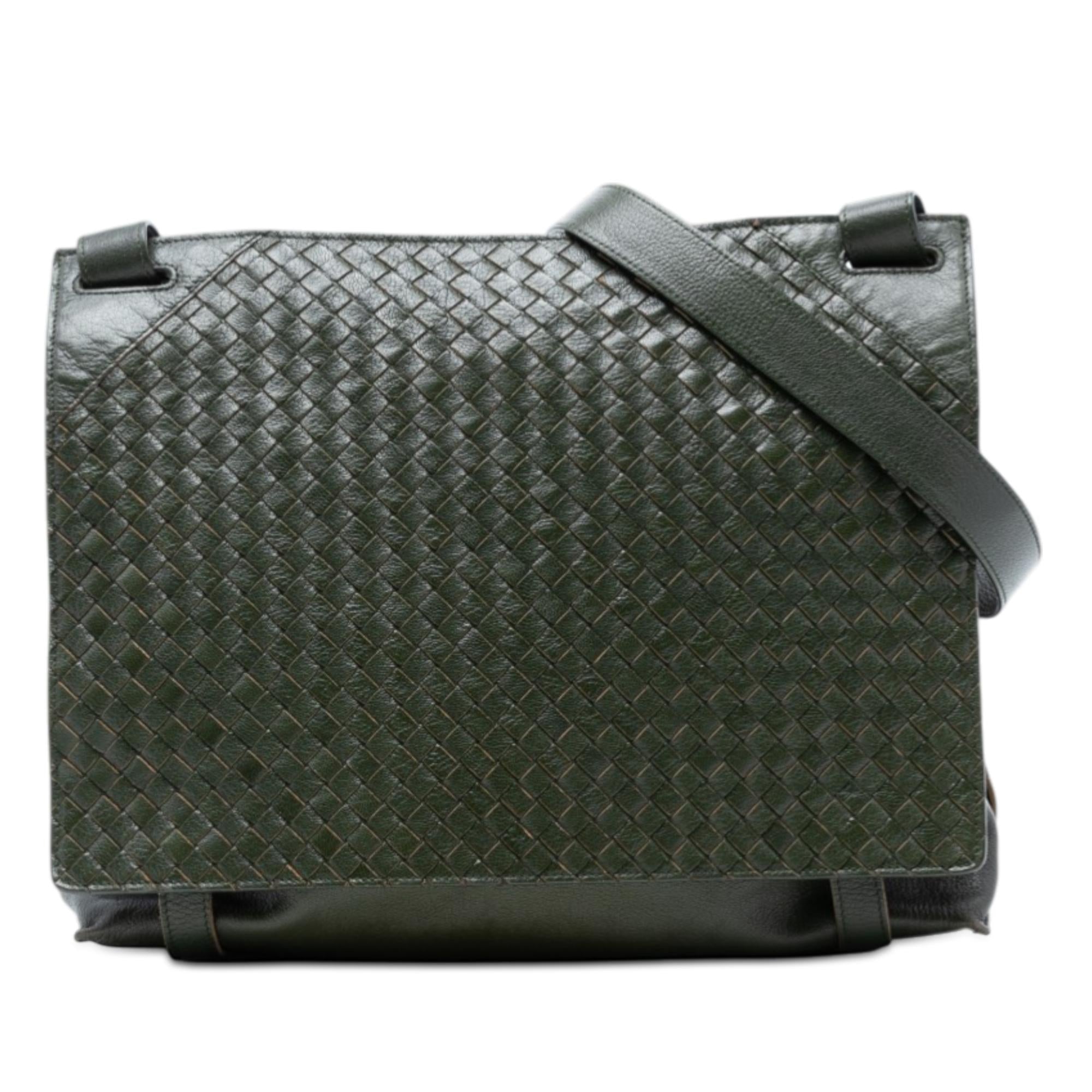 Bottega Veneta Nappa Intrecciato Flap Crossbody