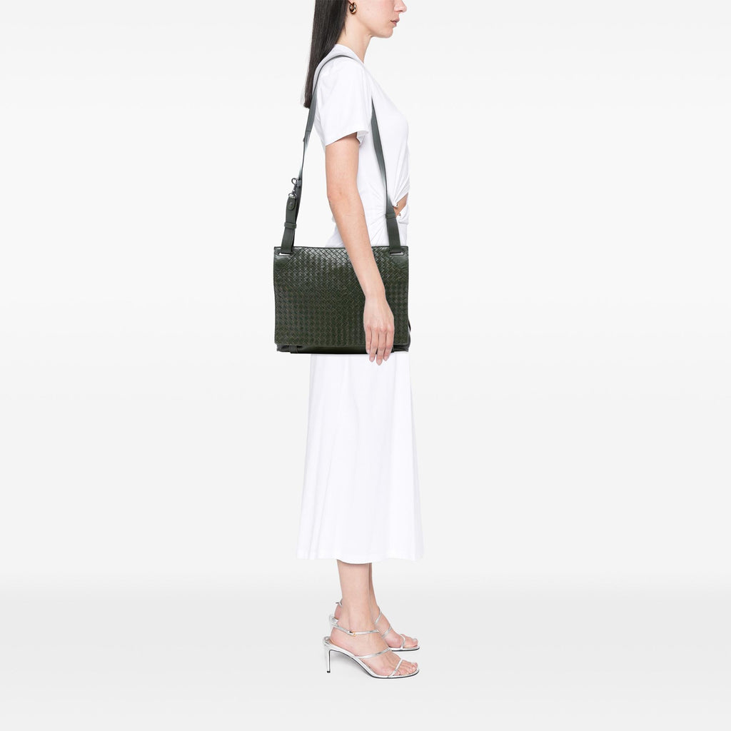 Bottega Veneta Nappa Intrecciato Flap Crossbody