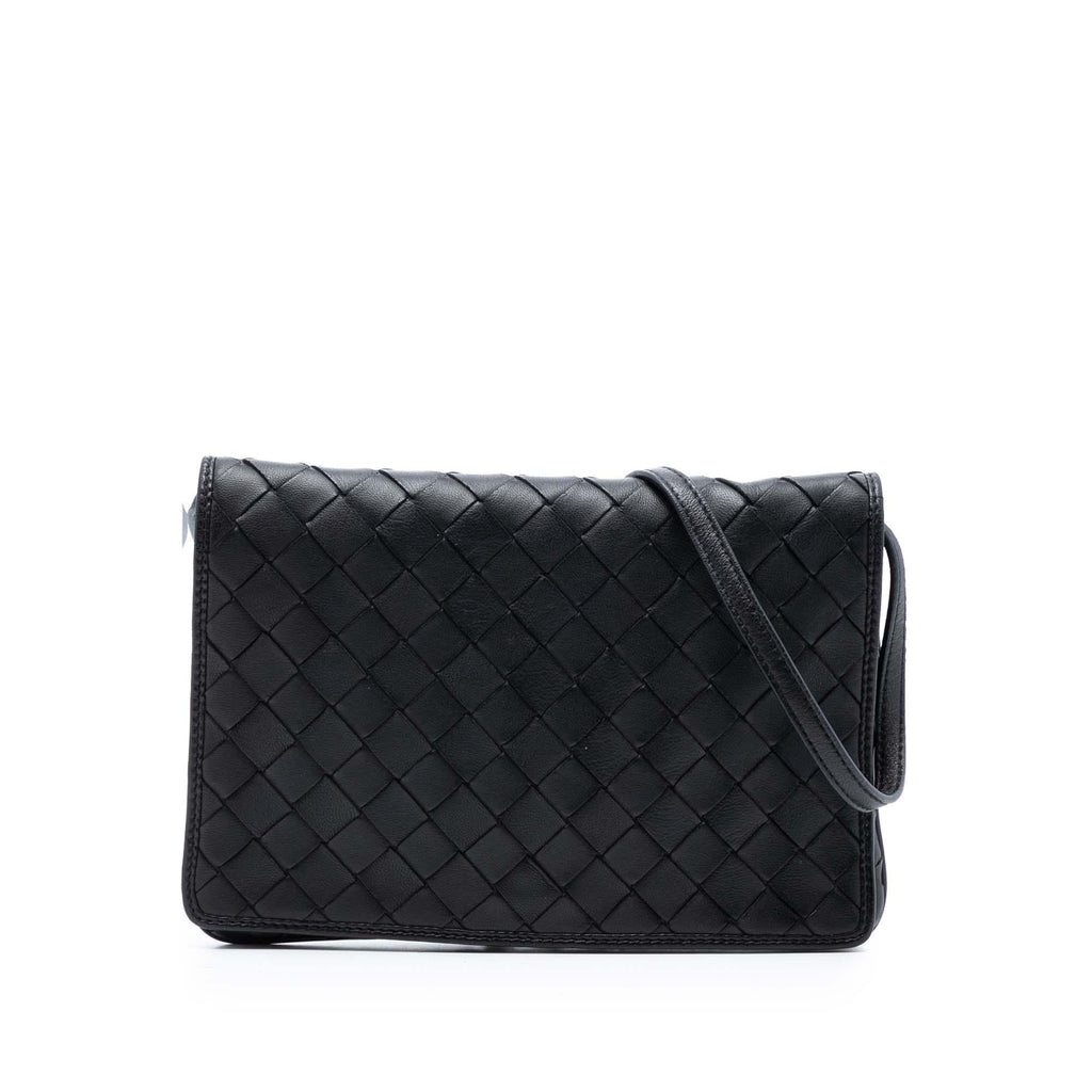 Bottega Veneta Nappa Intrecciato Flap Crossbody