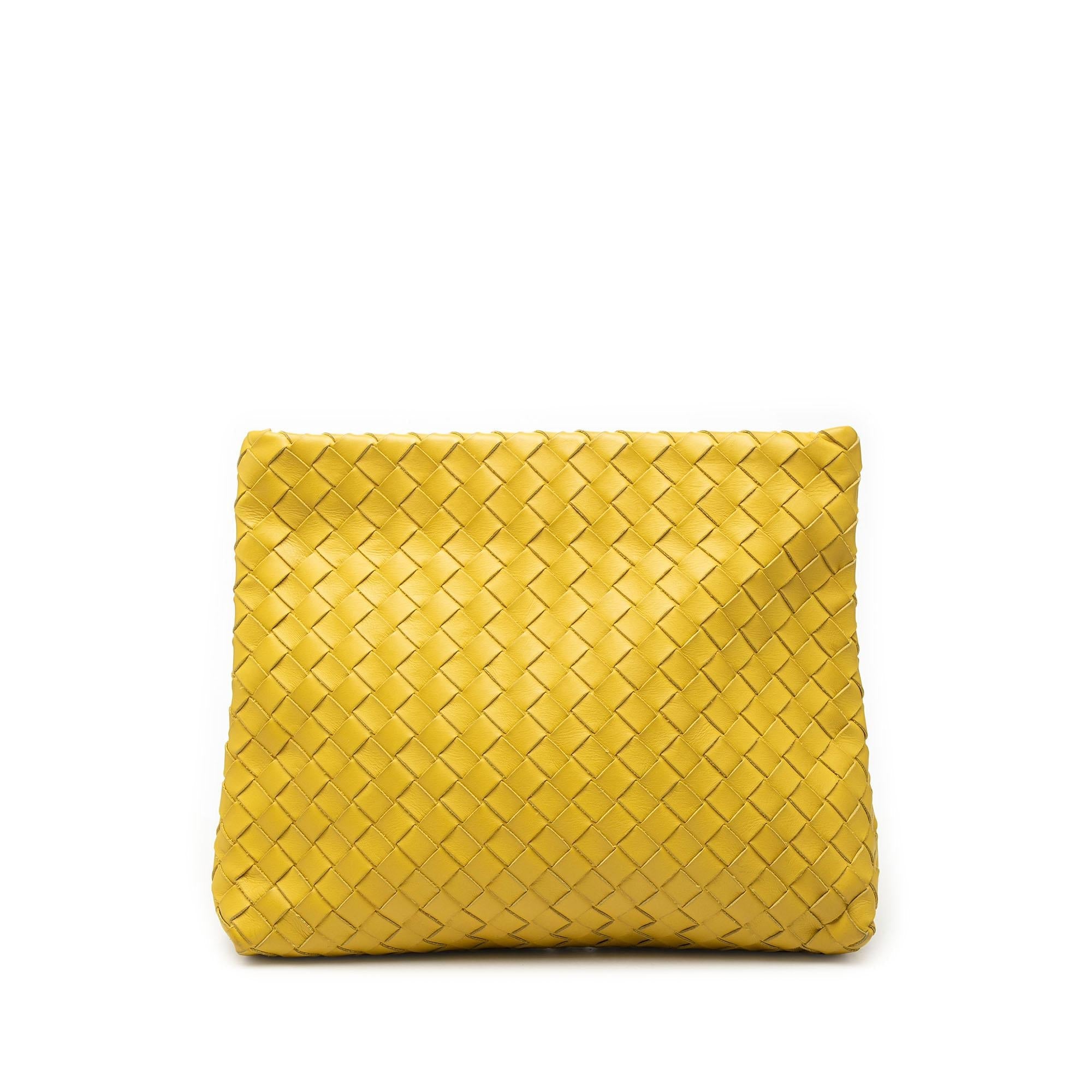 Bottega Veneta Nappa Intrecciato Fold Over Clutch