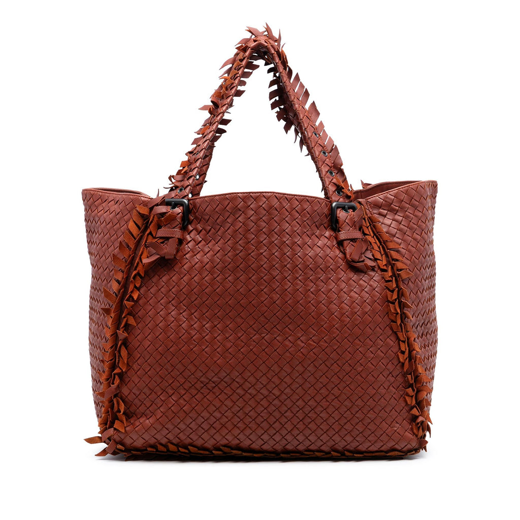 Bottega Veneta Nappa Intrecciato Fringe Tote