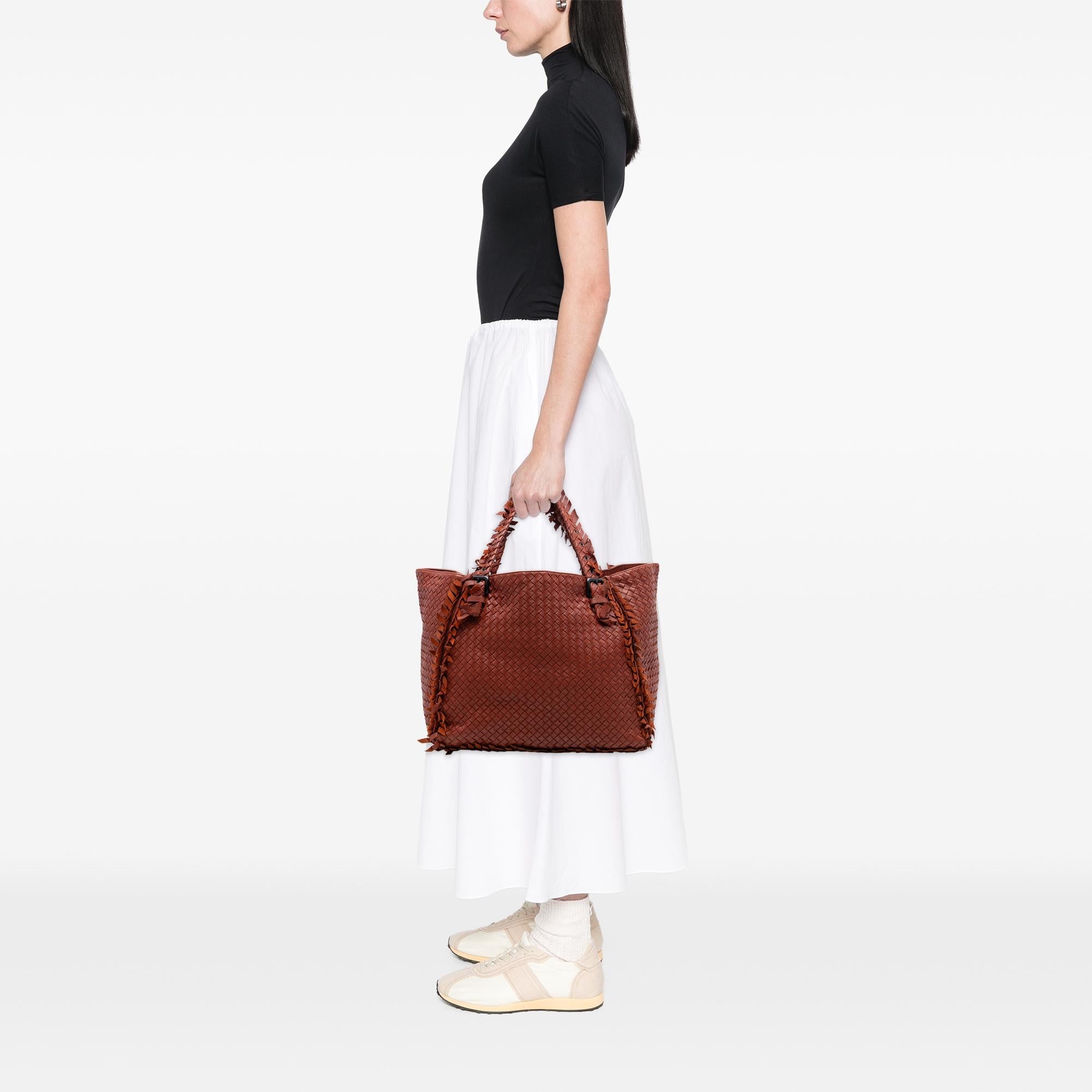 Bottega Veneta Nappa Intrecciato Fringe Tote