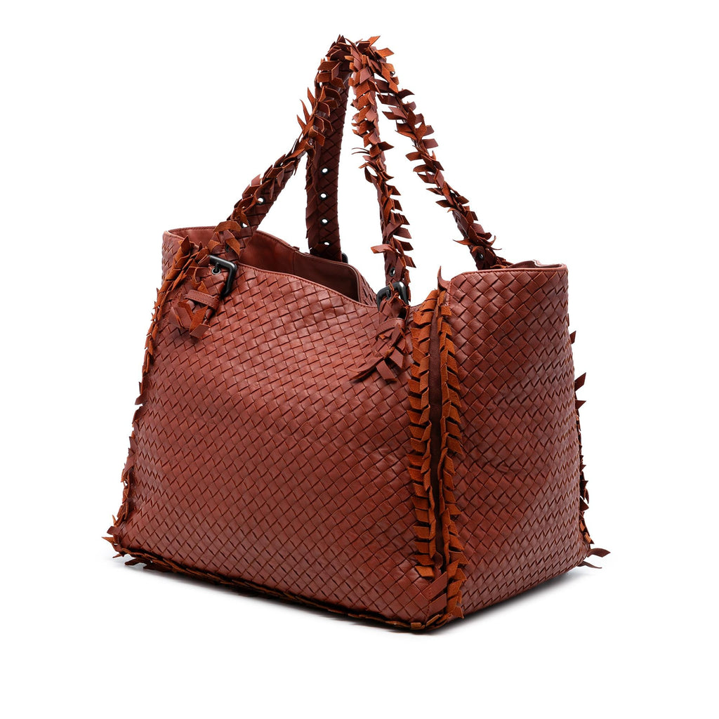 Bottega Veneta Nappa Intrecciato Fringe Tote