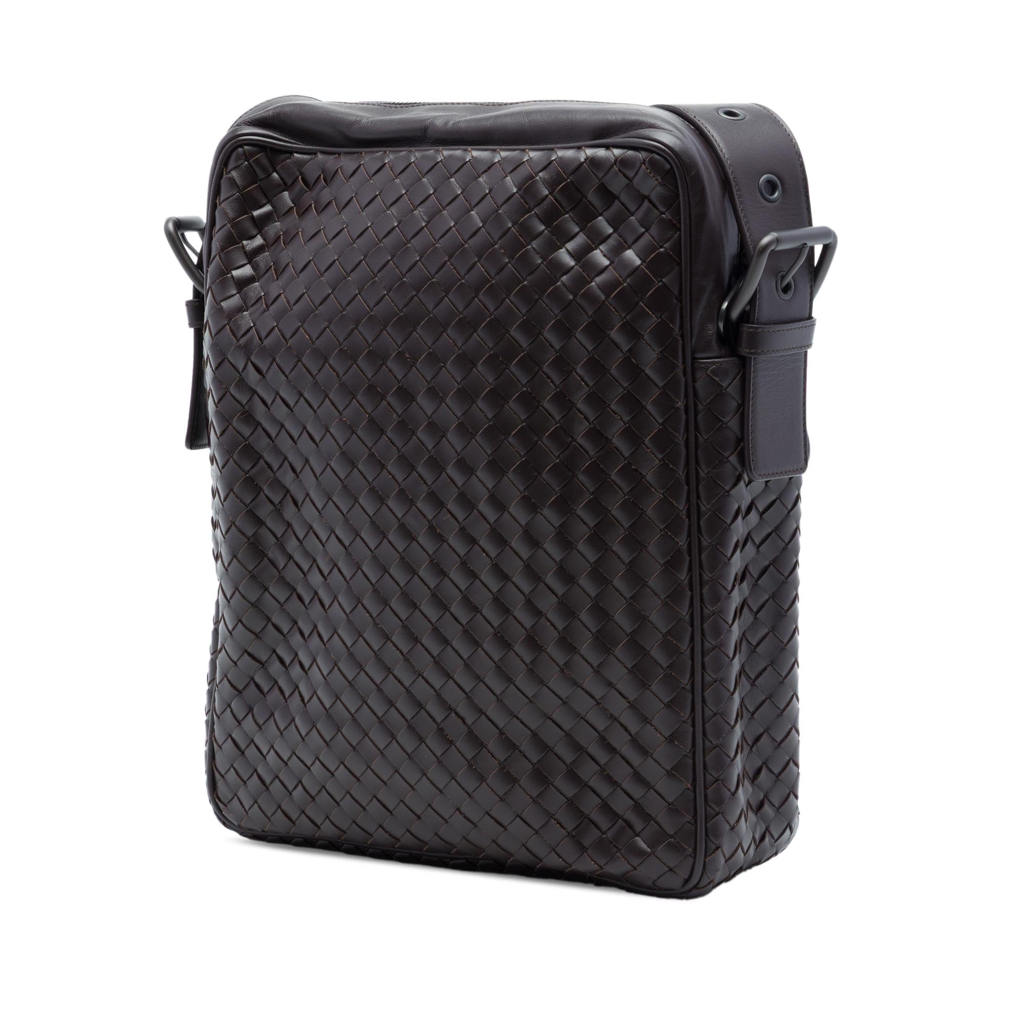 Bottega Veneta Nappa Intrecciato Front Pocket Crossbody