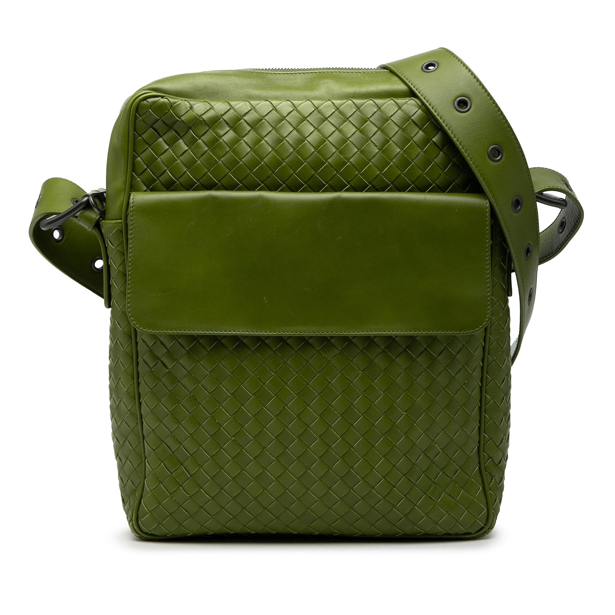 Bottega Veneta Nappa Intrecciato Messenger Bag