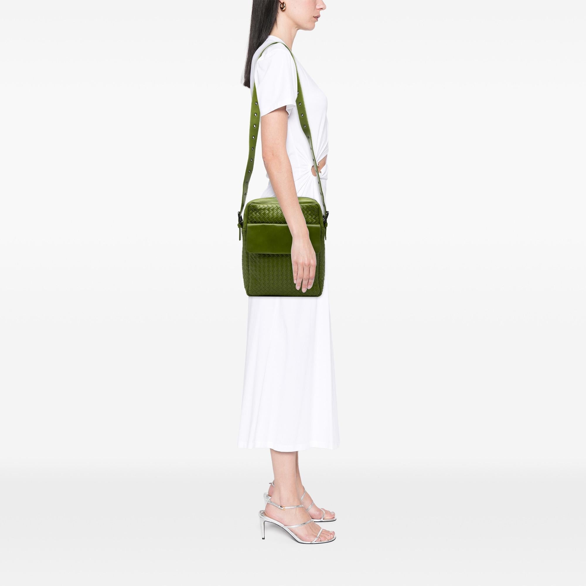 Bottega Veneta Nappa Intrecciato Messenger Bag