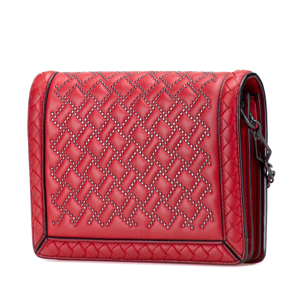 Bottega Veneta Nappa Intrecciato Microstud Montebello Crossbody