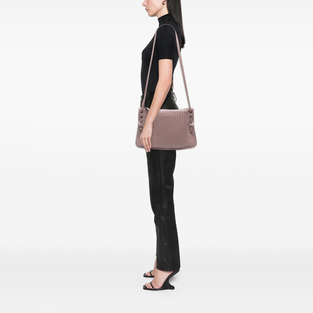 Bottega Veneta Nappa Intrecciato Nodini Crossbody