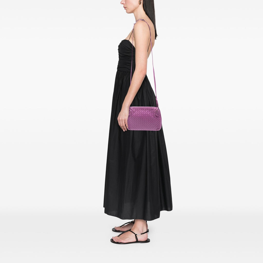 Bottega Veneta Nappa Intrecciato Nodini Crossbody
