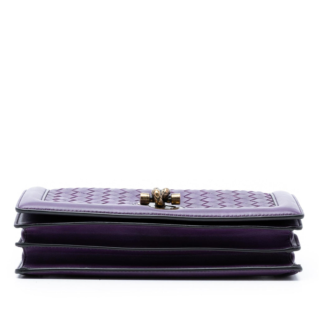 Bottega Veneta Nappa Intrecciato Olimpia Knot Crossbody