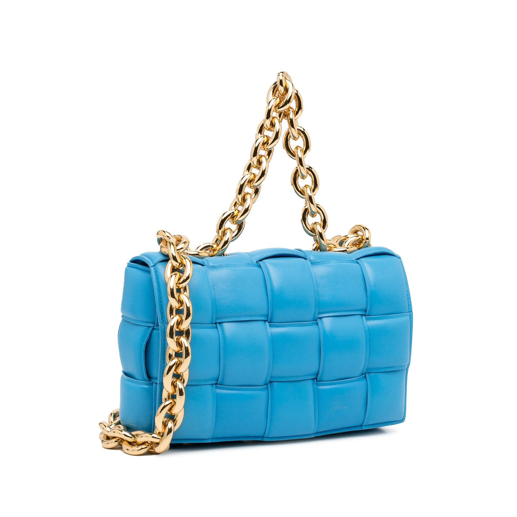 Bottega Veneta Nappa Intrecciato Padded Chain Cassette Satchel