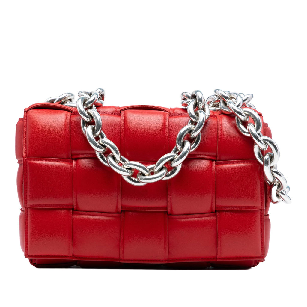 Bottega Veneta Nappa Intrecciato Padded Chain Cassette Satchel