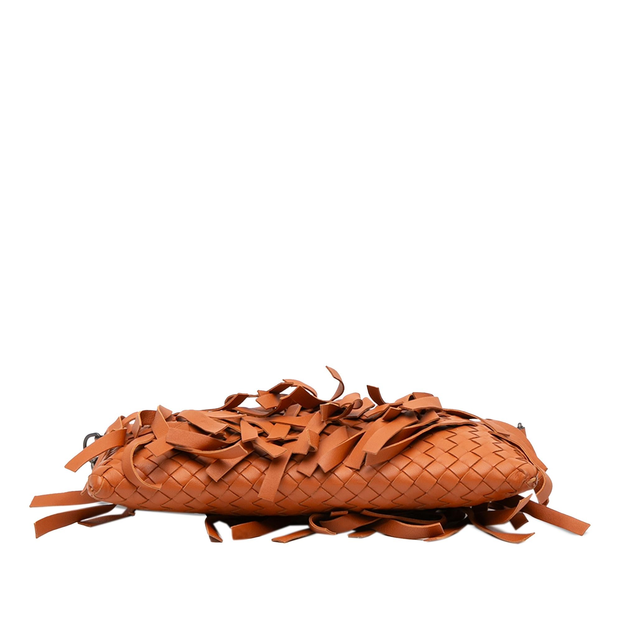 Bottega Veneta Nappa Intrecciato Palio Fringe Chain Crossbody