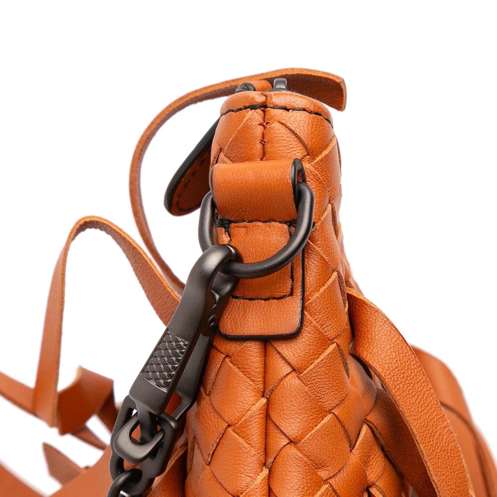 Bottega Veneta Nappa Intrecciato Palio Fringe Chain Crossbody