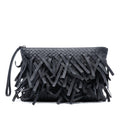 Bottega Veneta Nappa Intrecciato Palio Fringe Clutch