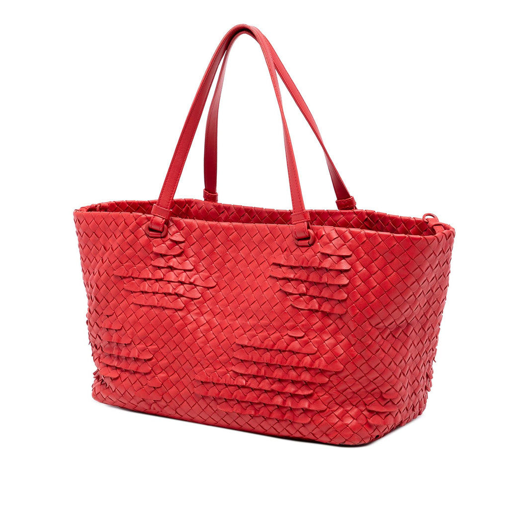 Bottega Veneta Nappa Intrecciato Ruffle Tote