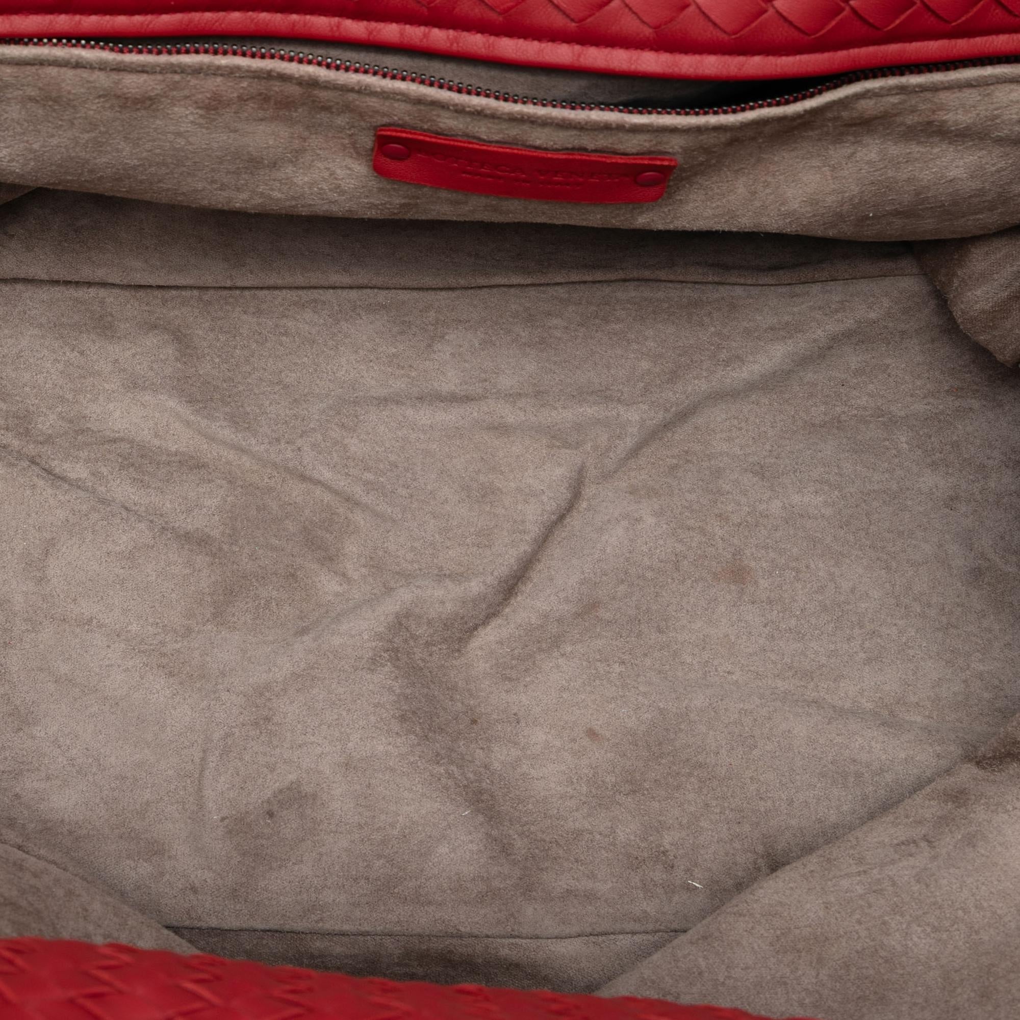 Bottega Veneta Nappa Intrecciato Ruffle Tote