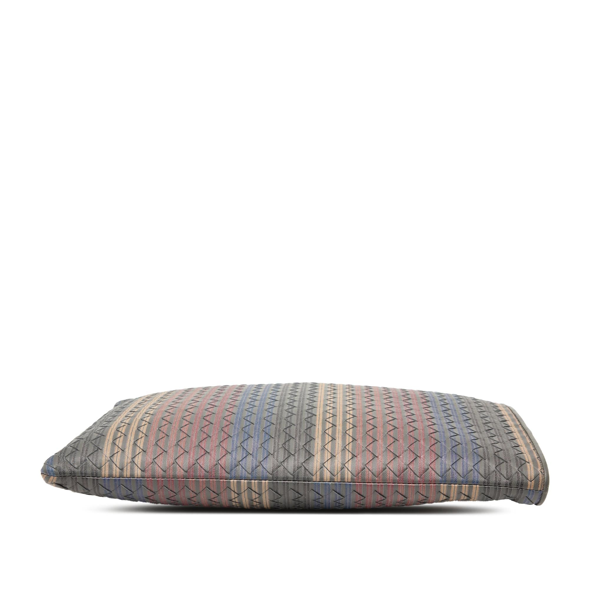 Bottega Veneta Nappa Intrecciato Stripe Document Case