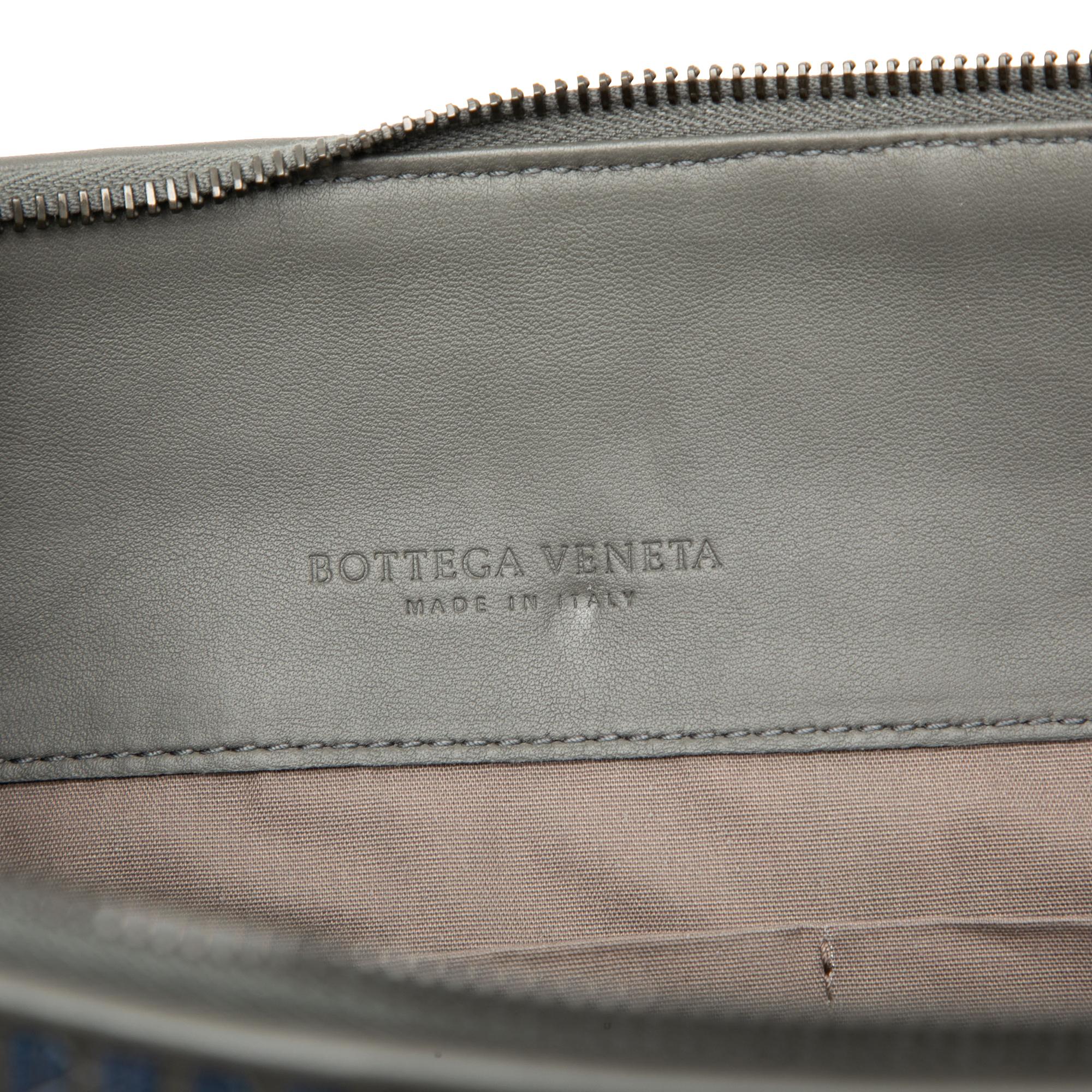 Bottega Veneta Nappa Intrecciato Stripe Document Case