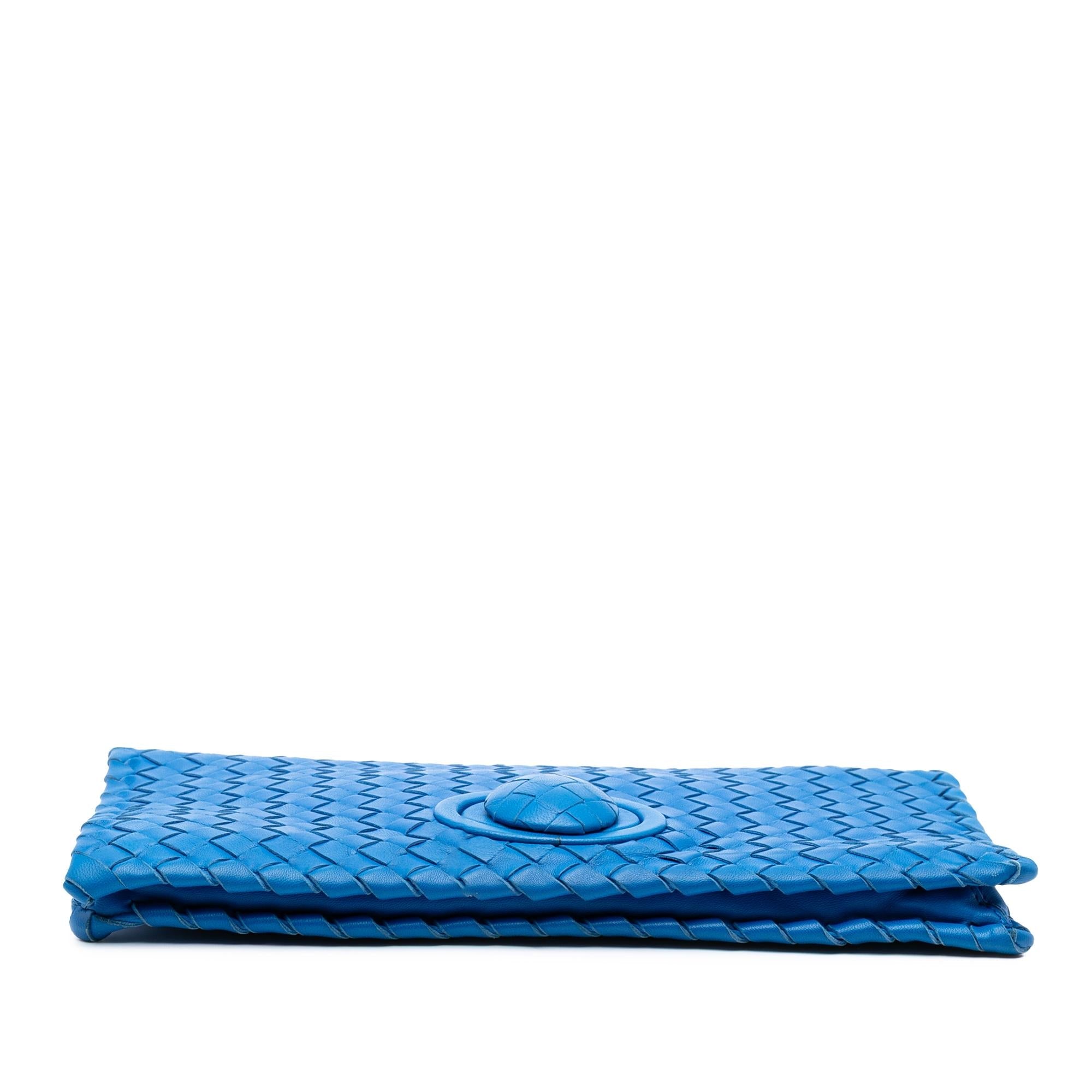 Bottega Veneta Nappa Intrecciato Turn Lock Clutch