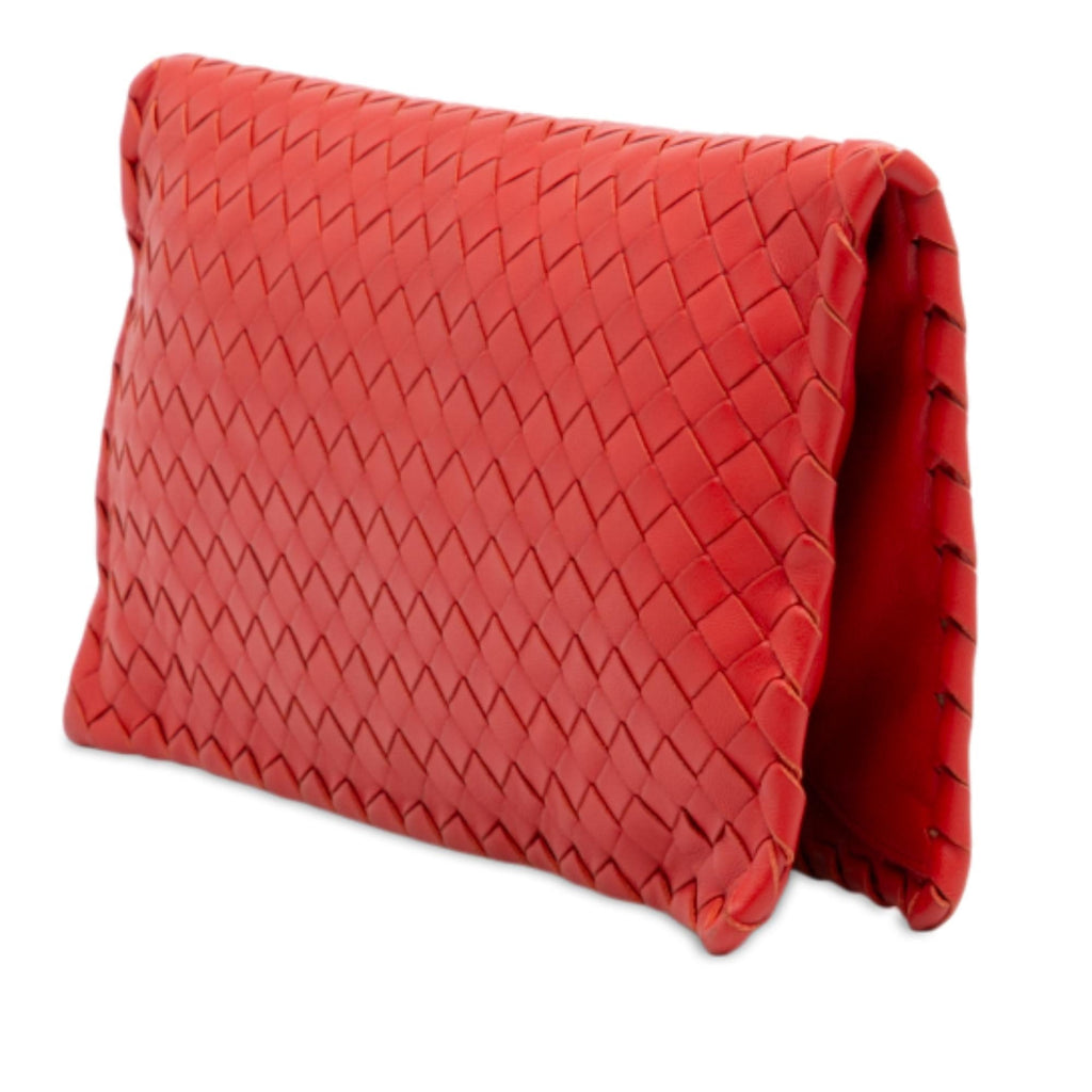 Bottega Veneta Nappa Intrecciato Turn Lock Clutch