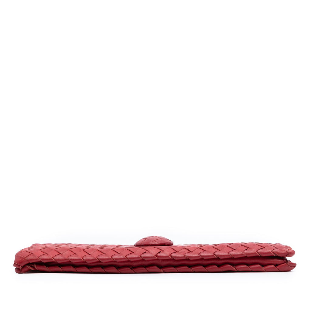 Bottega Veneta Nappa Intrecciato Turn Lock Clutch