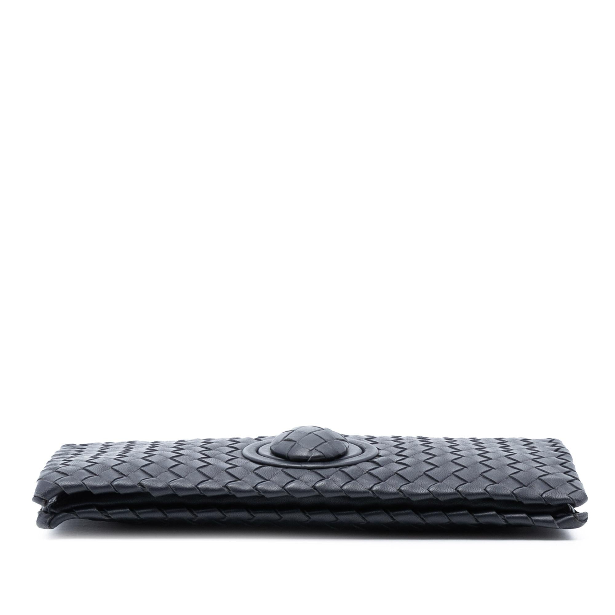 Bottega Veneta Nappa Intrecciato Turn Lock Clutch
