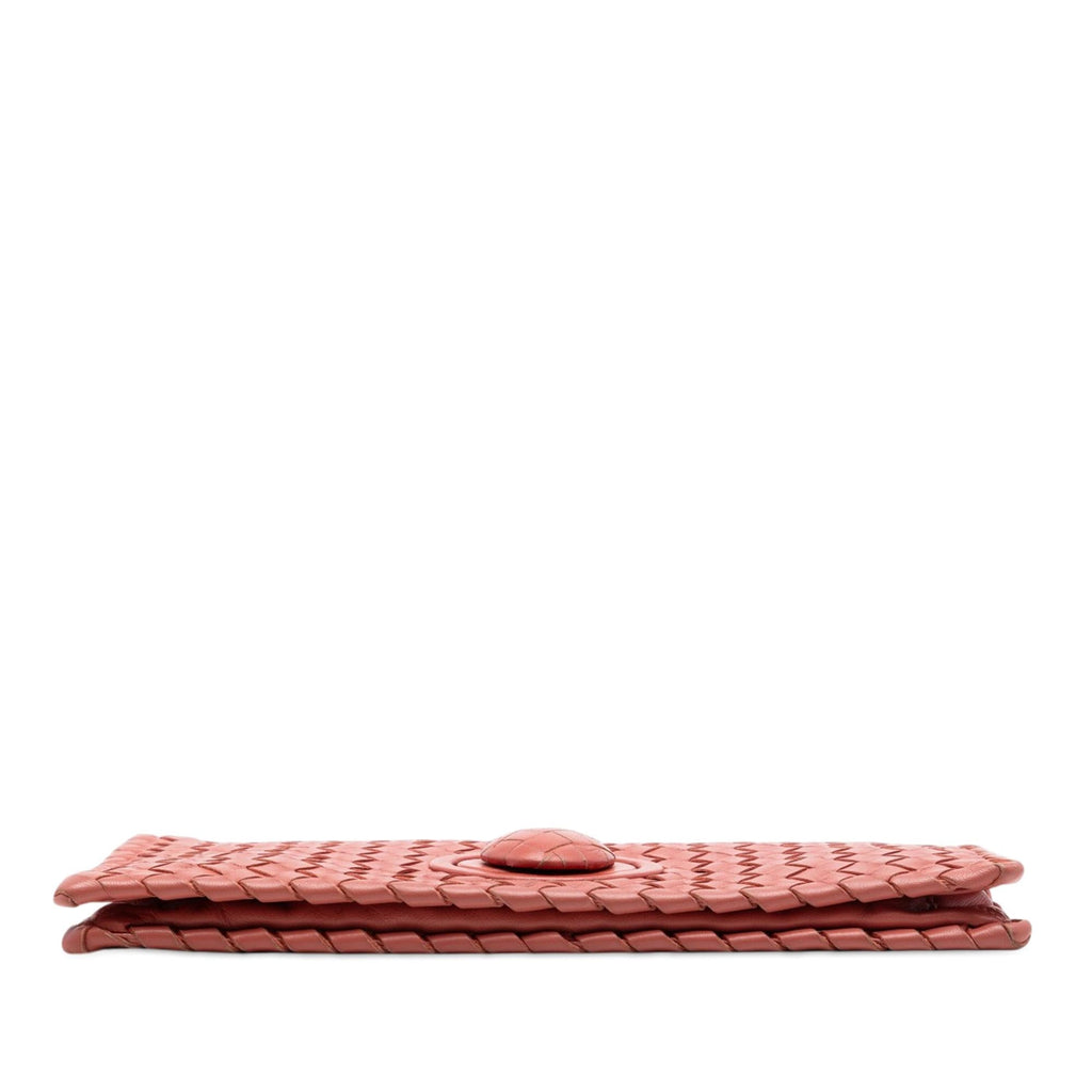 Bottega Veneta Nappa Intrecciato Turn Lock Clutch