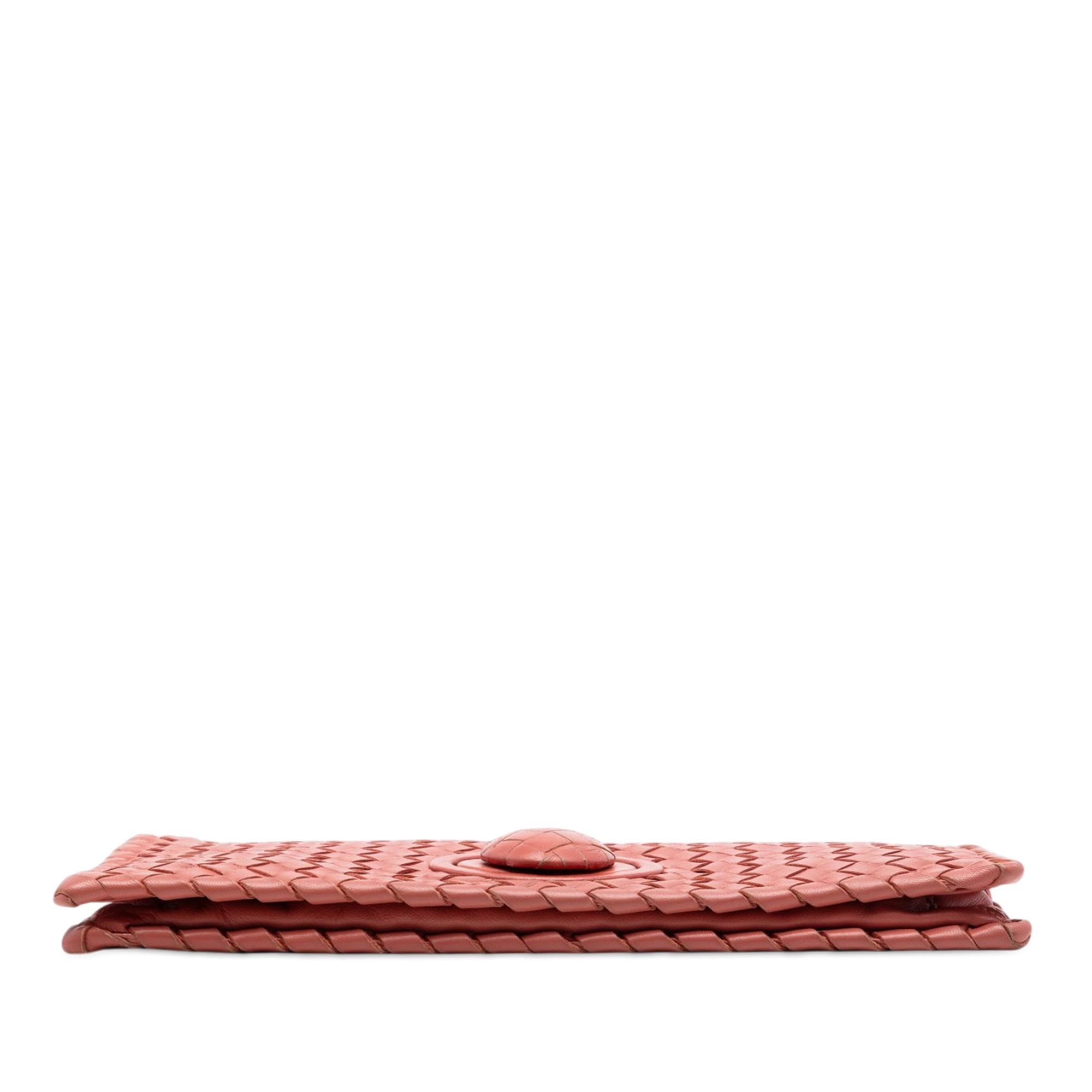 Bottega Veneta Nappa Intrecciato Turn Lock Clutch