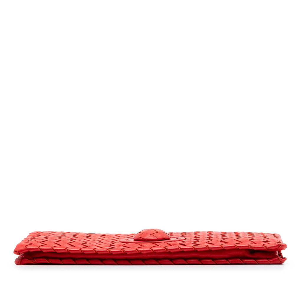 Bottega Veneta Nappa Intrecciato Turn Lock Clutch