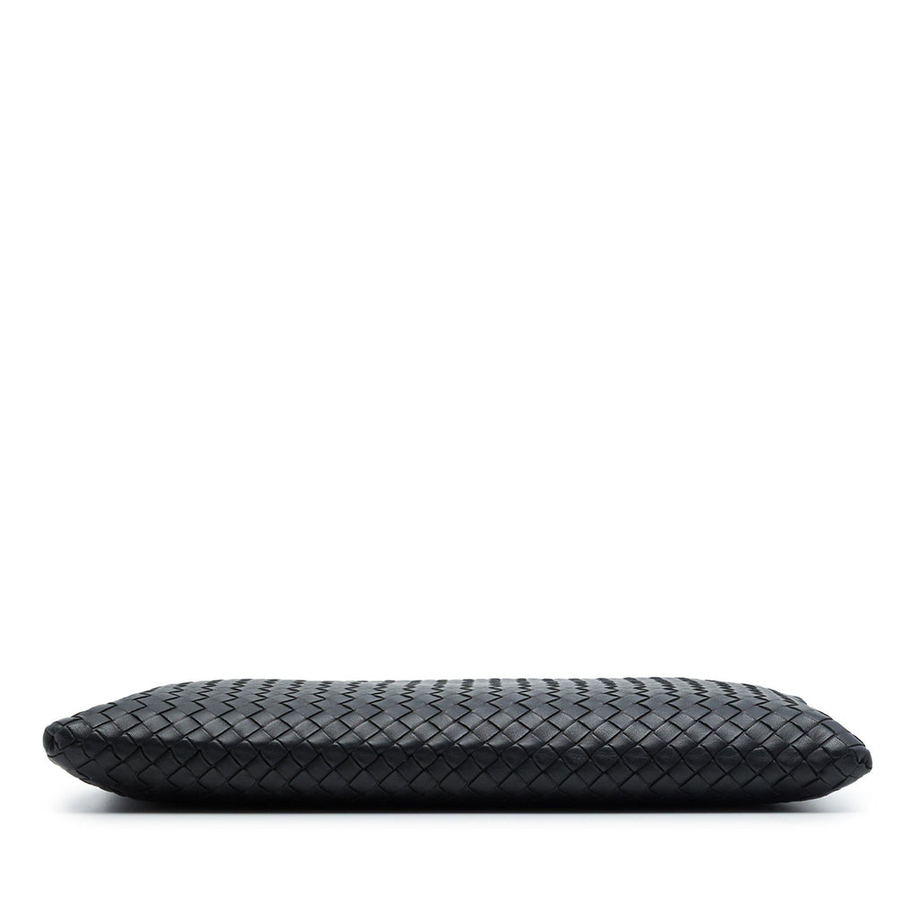 Bottega Veneta Nappa Intrecciato Wristlet Zip Clutch