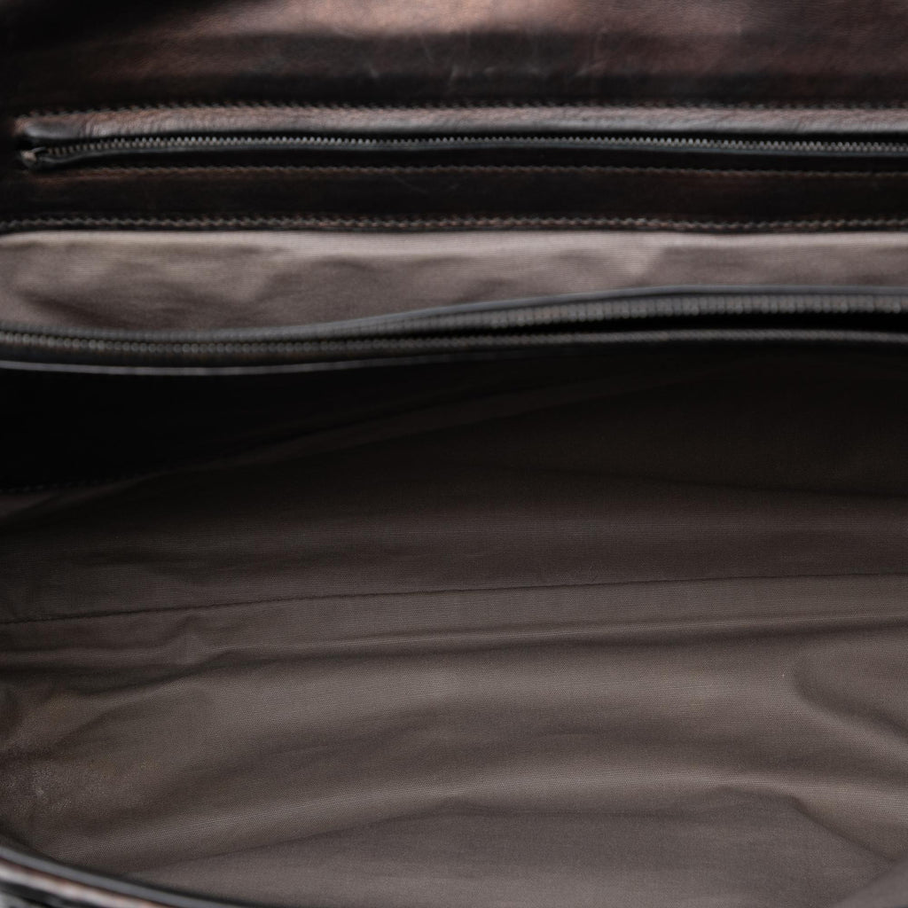 Bottega Veneta Nappa Intreccio Imperatore Business Bag