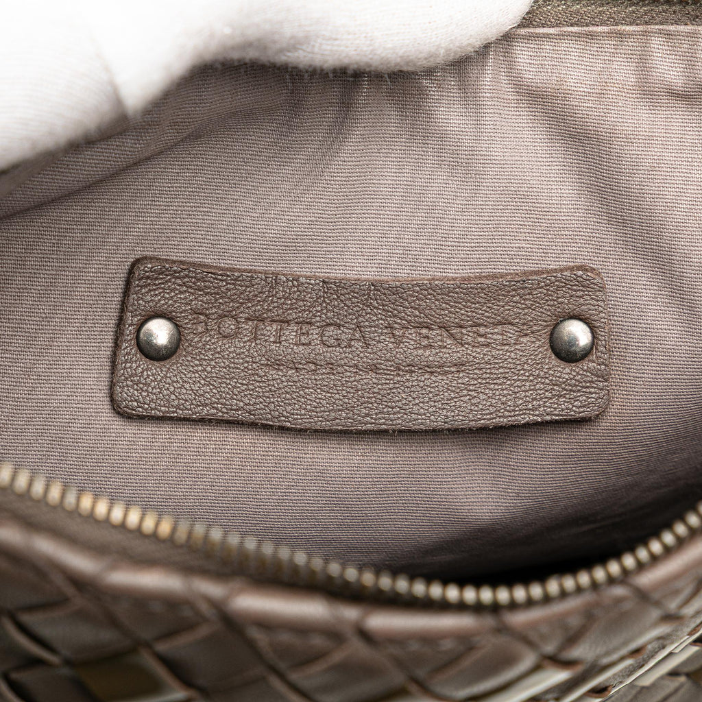Bottega Veneta Nappa and Patent Intrecciato Crossbody