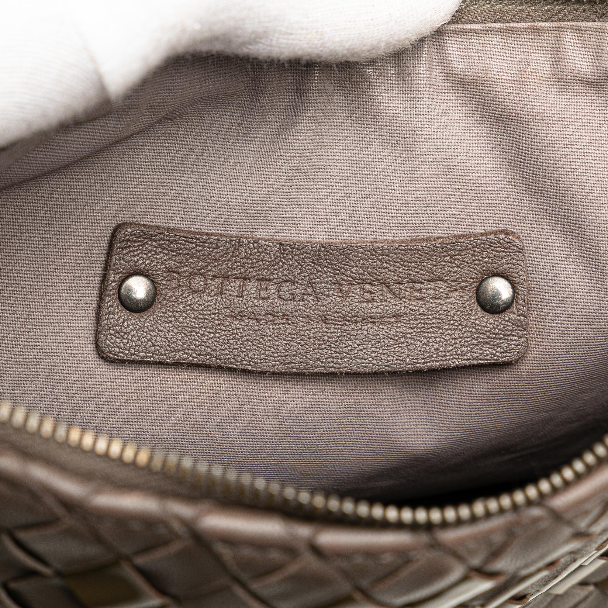 Bottega Veneta Nappa and Patent Intrecciato Crossbody