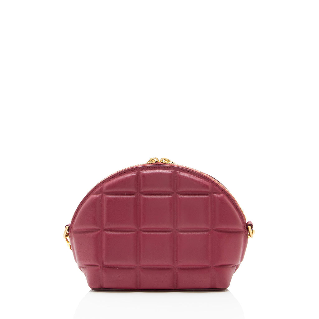 Bottega Veneta Padded Leather Half Moon Mini Crossbody