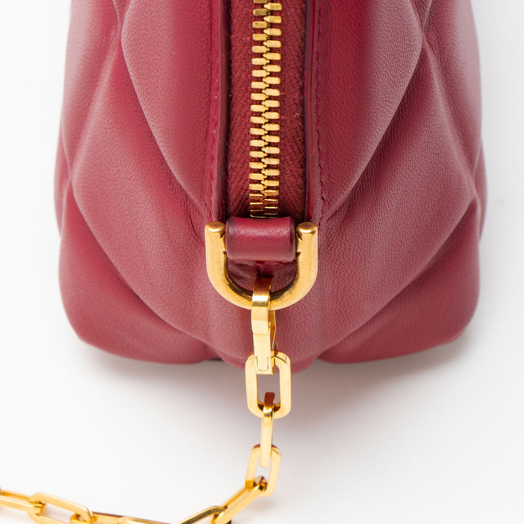 Bottega Veneta Padded Leather Half Moon Mini Crossbody