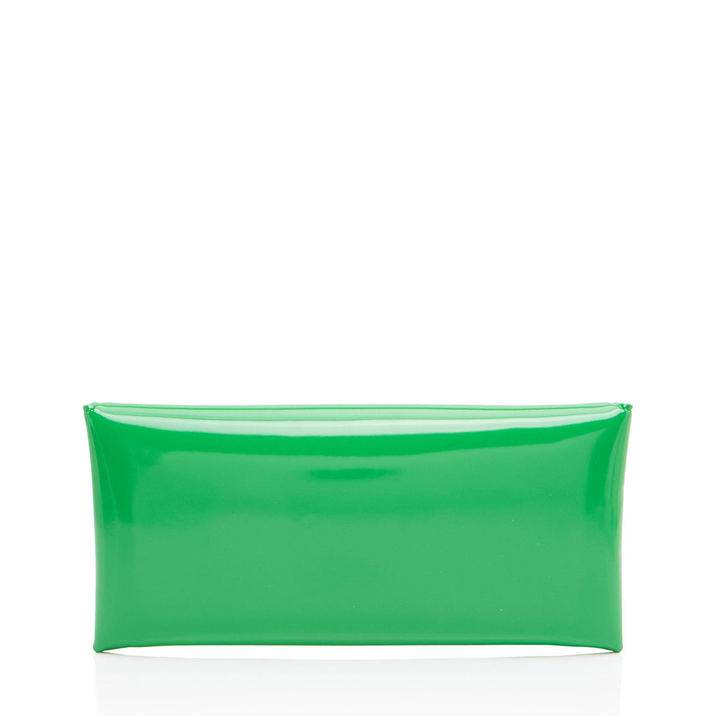 Bottega Veneta Patent Leather Point Lock Clutch