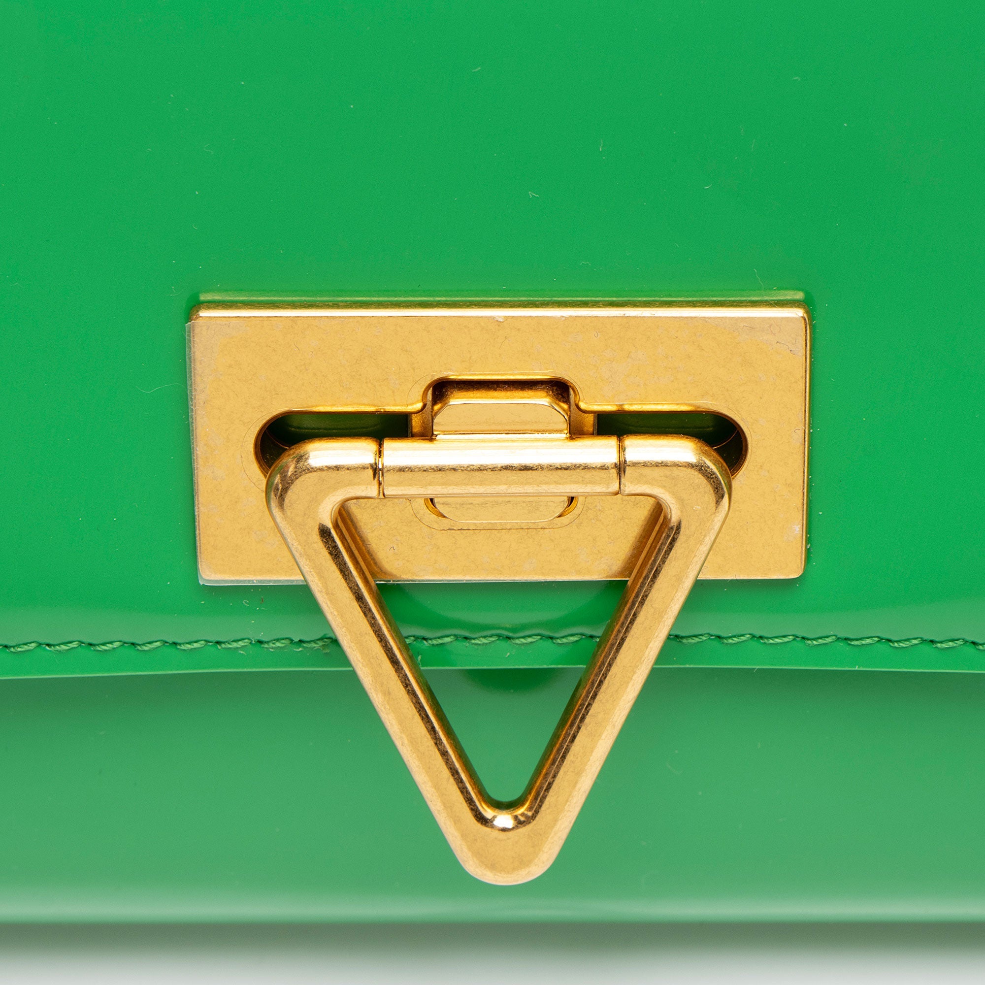 Bottega Veneta Patent Leather Point Lock Clutch