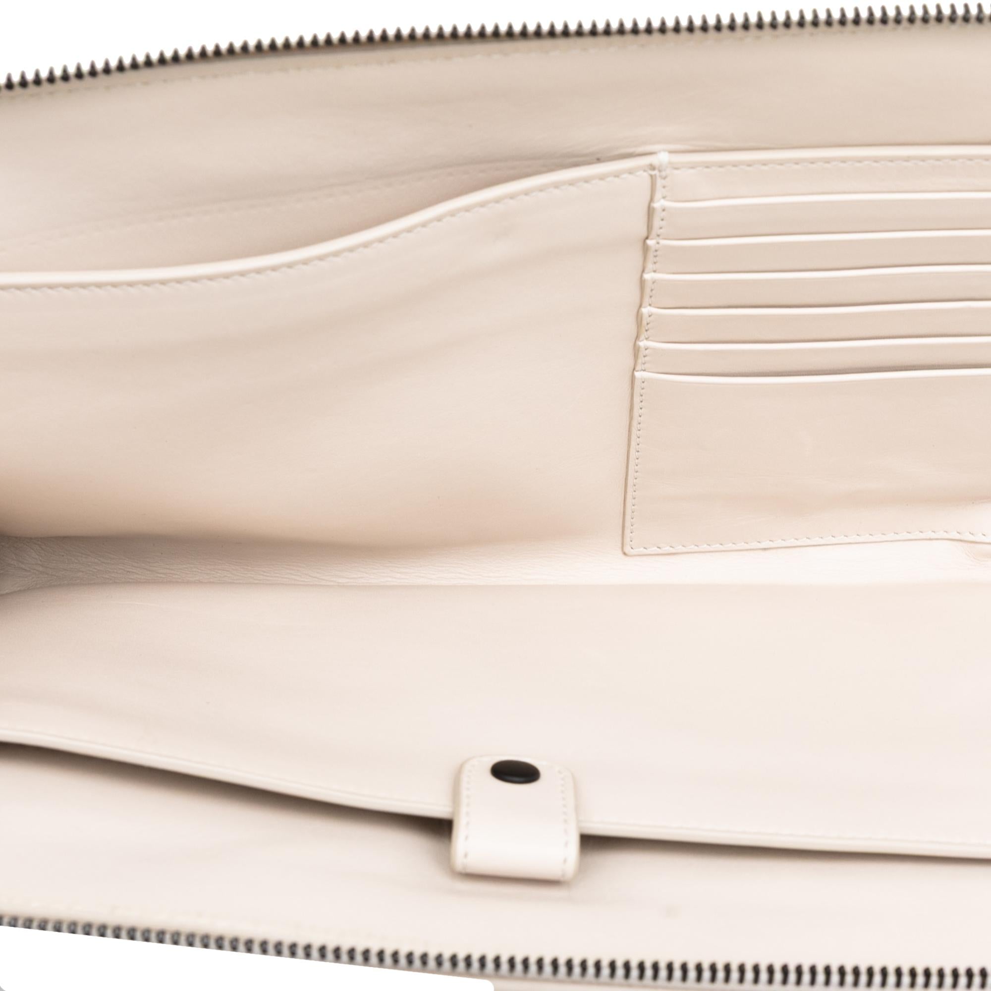 Bottega Veneta Perforated Calfskin Leggero Clutch