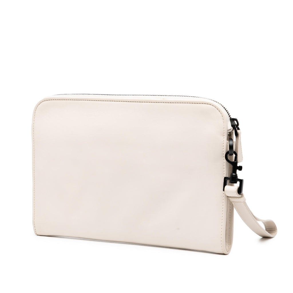 Bottega Veneta Perforated Calfskin Leggero Clutch