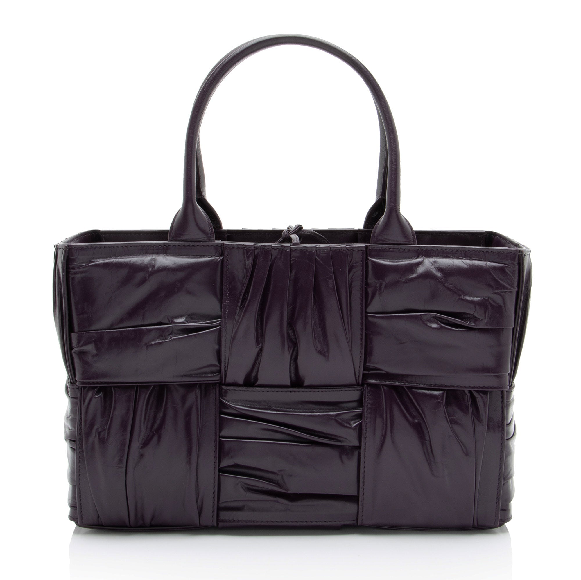 Bottega Veneta Pleated Calfskin Arco Small Tote
