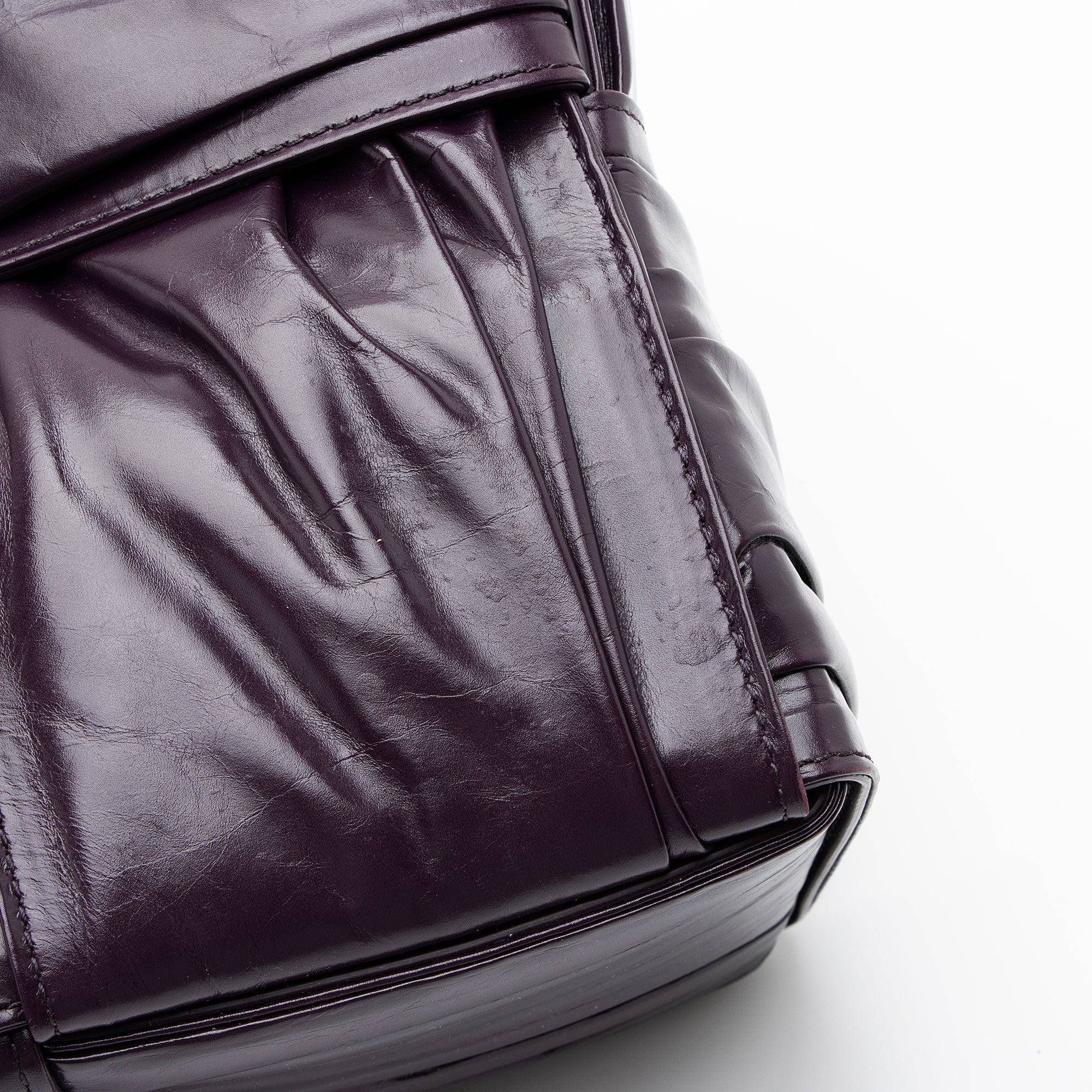 Bottega Veneta Pleated Calfskin Arco Small Tote