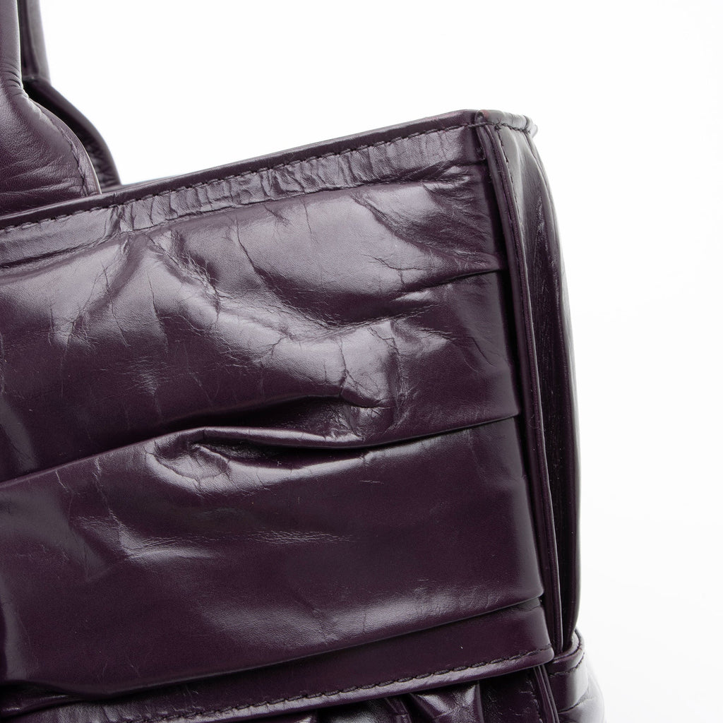 Bottega Veneta Pleated Calfskin Arco Small Tote