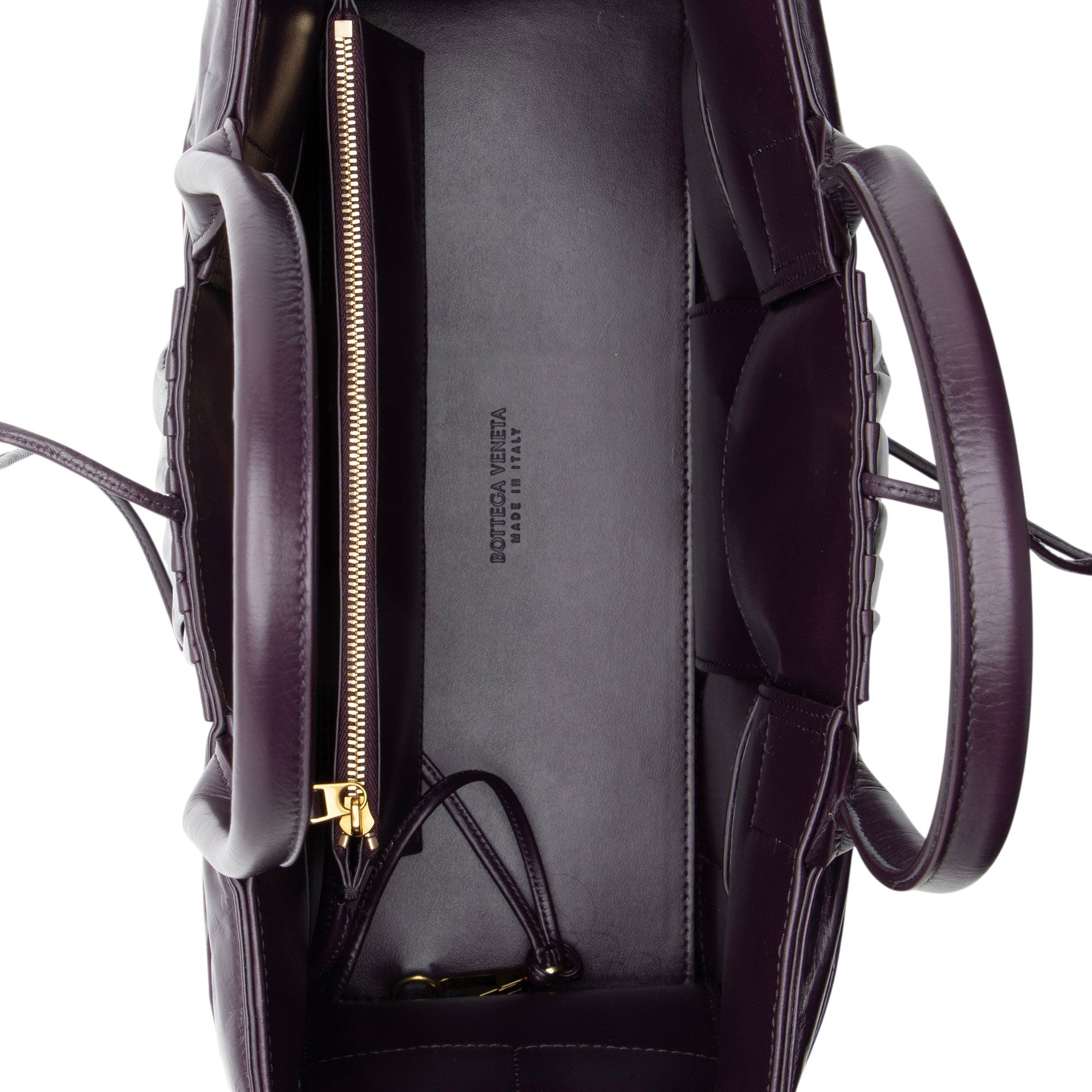 Bottega Veneta Pleated Calfskin Arco Small Tote