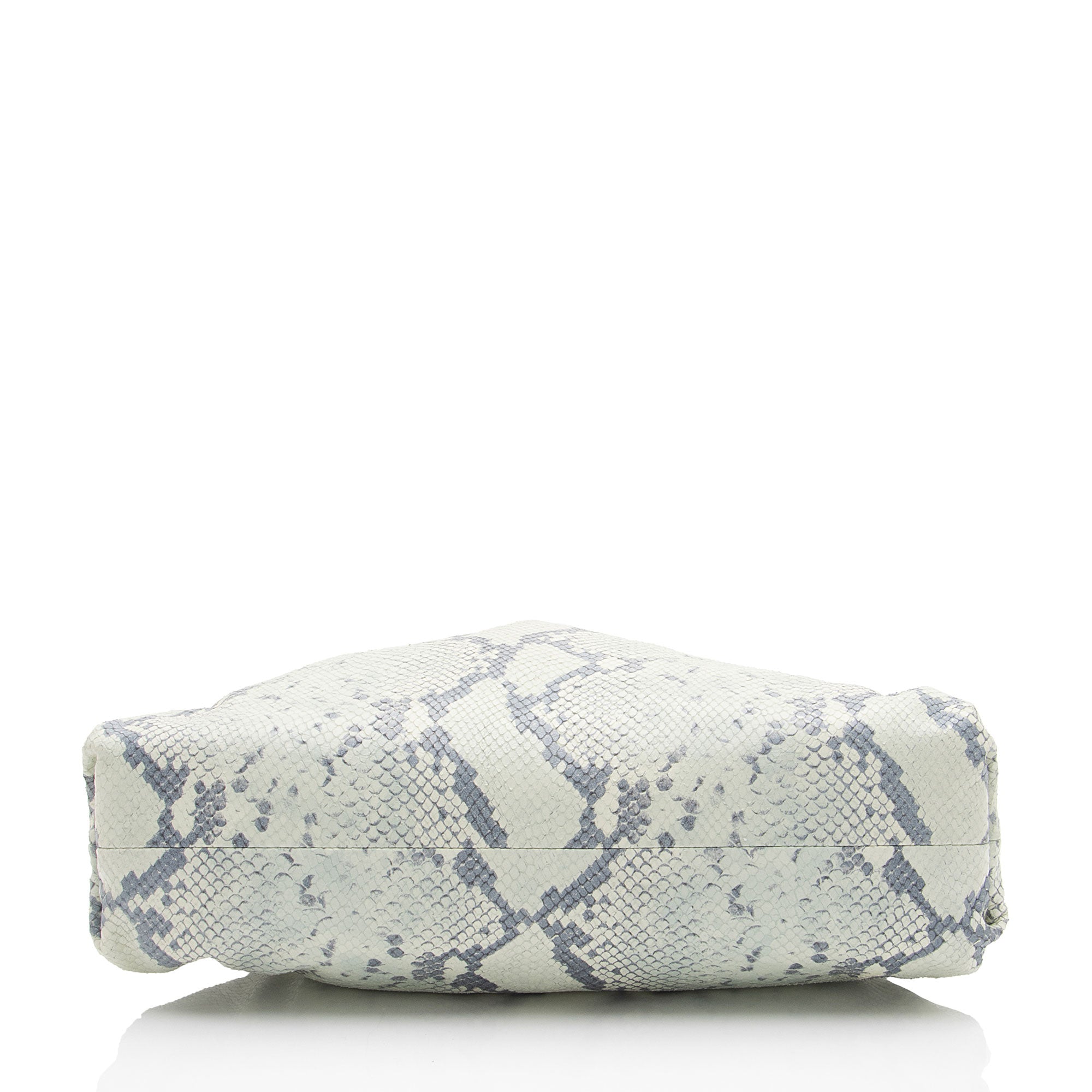 Bottega Veneta Python Embossed Calfskin The Pouch Clutch
