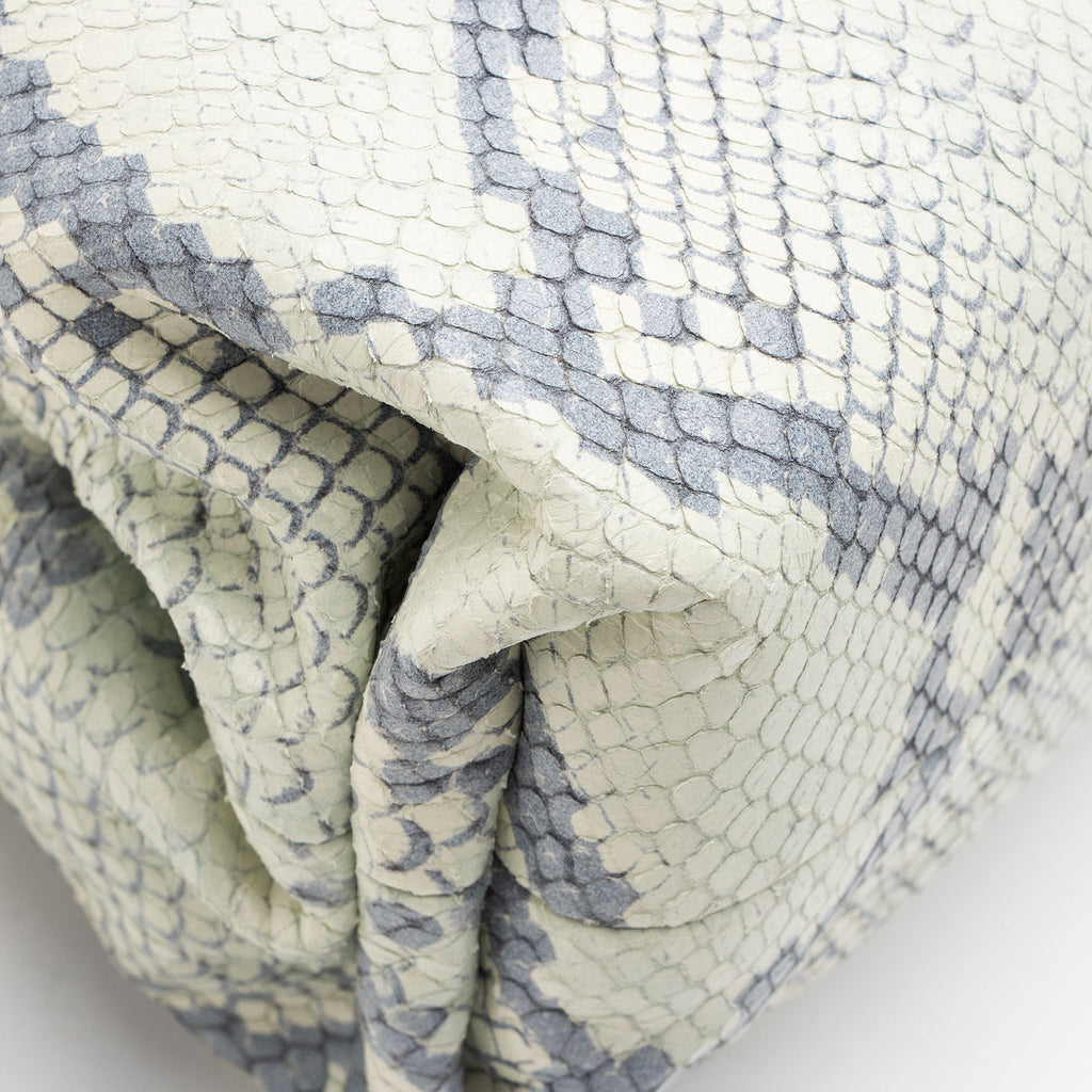 Bottega Veneta Python Embossed Calfskin The Pouch Clutch