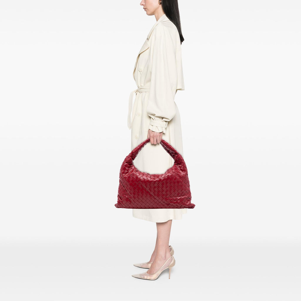 Bottega Veneta Small Calfskin Intrecciato Hop Hobo