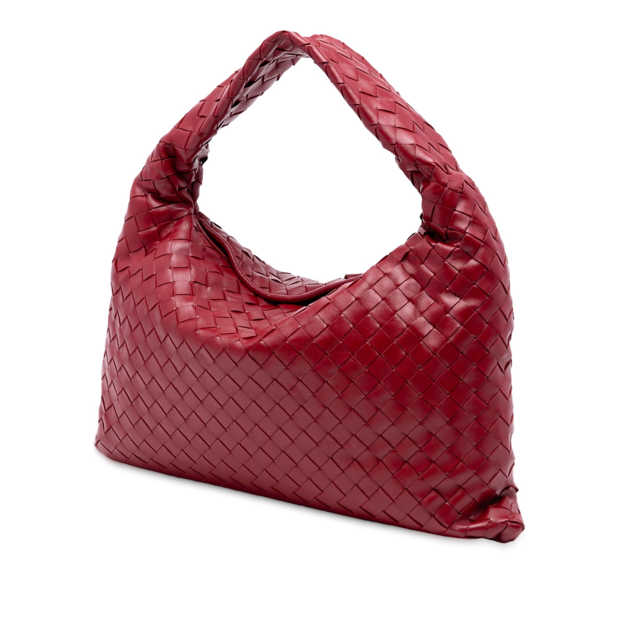 Bottega Veneta Small Calfskin Intrecciato Hop Hobo