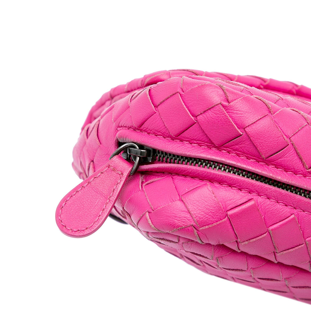 Bottega Veneta Small Calfskin Intrecciomirage Embossed Butterfly Chain Crossbody