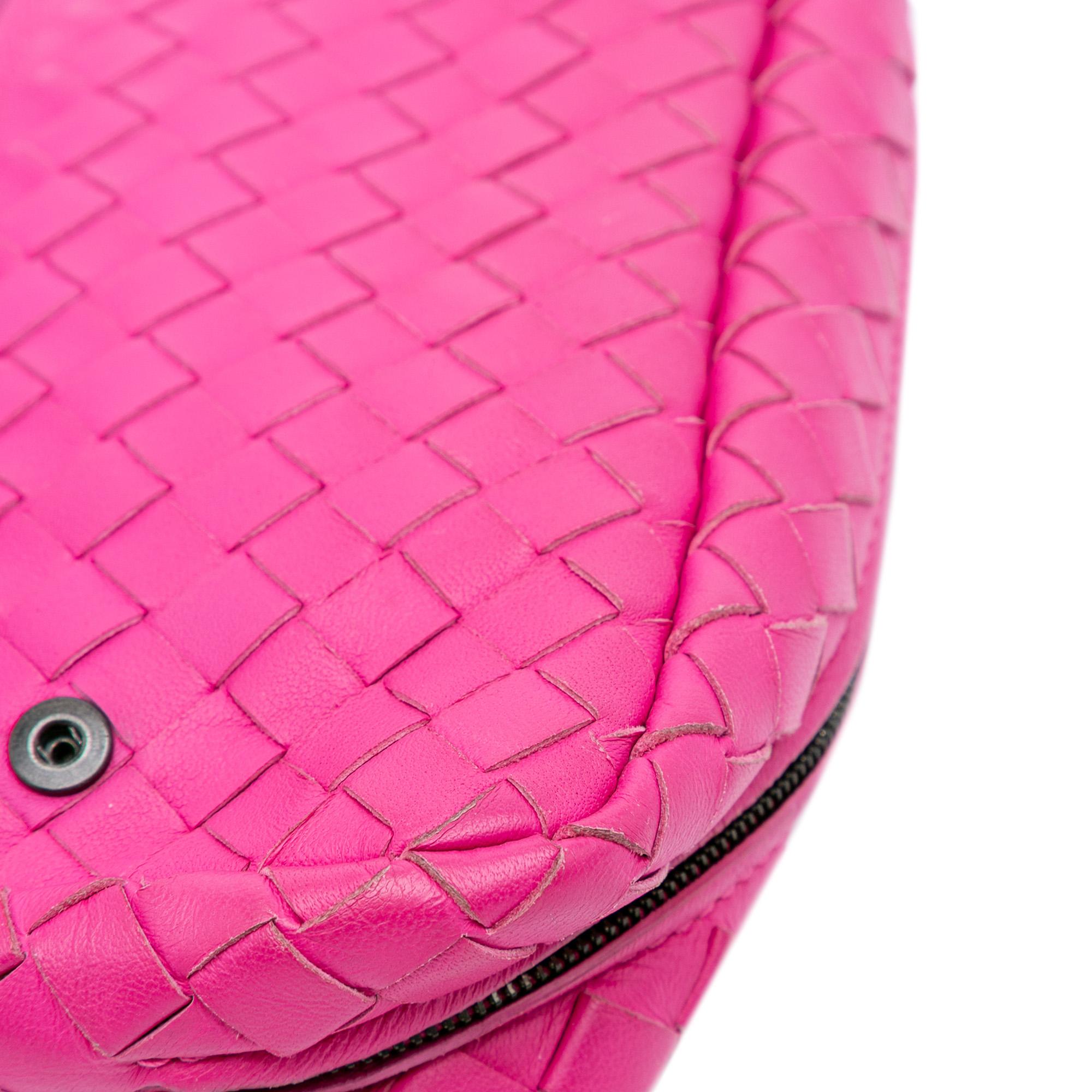 Bottega Veneta Small Calfskin Intrecciomirage Embossed Butterfly Chain Crossbody